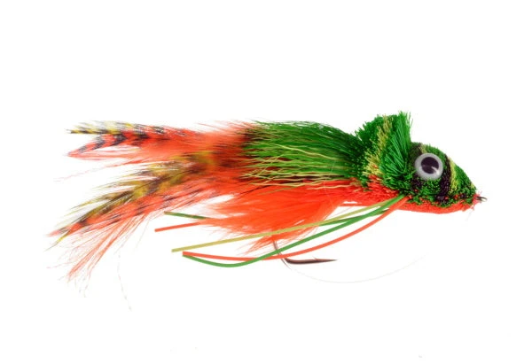 Catch Fly Fishing Flies Catch Swimming Frog Orange Belly 3-Pack 3 Catch Fly Fishing Flies Catch Swimming Frog Orange Belly 3-Pack