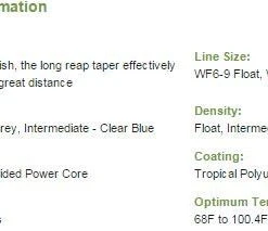 Lines Airflo Super-Dri Ridge Tropical Bonefish Floating - Closeout