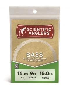 Scientific Anglers Bass Leader - 9' - 2 Pack