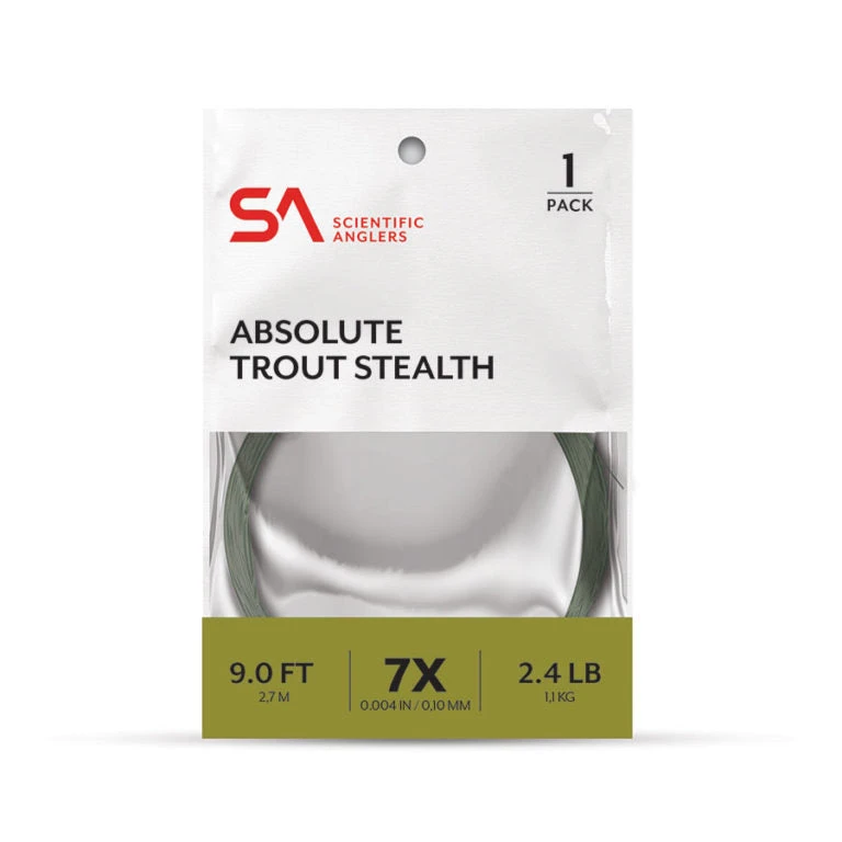 Scientific Anglers Absolute Trout Stealth Leader 7.5ft 3 Scientific Anglers Absolute Trout Stealth Leader 7.5ft