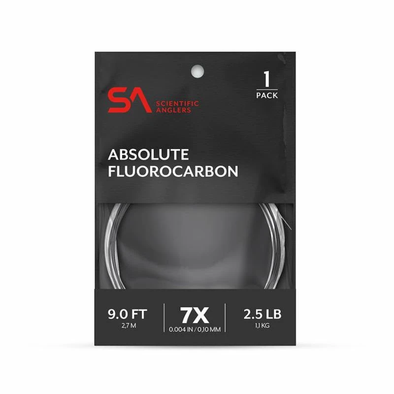 Scientific Anglers Absolute Fluorocarbon Leader 9-12ft 3 Scientific Anglers Absolute Fluorocarbon Leader 9-12ft
