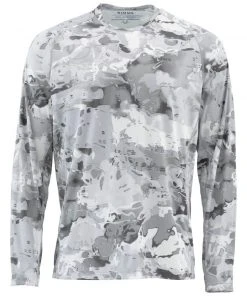 Clothing Simms Men's Solarflex L/S Crewneck - Print