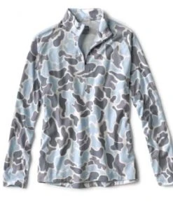 Orvis Drirelease Camo Quarter-Zip Casting Shirt - Closeout Clothing